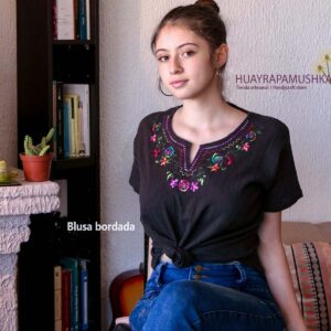 Blusa andina manga corta