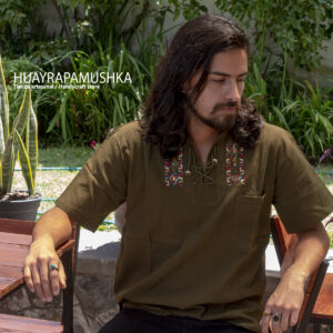 Camisa andina manga corta